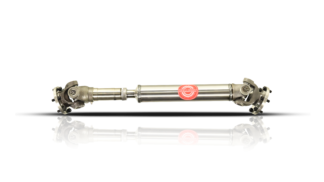 Metal front driveshaft assembly
