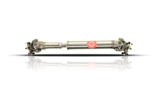 Metal front driveshaft assembly