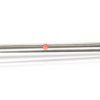 Rear driveshaft assembly for 2013-2018 Dodge Ram 3500 pickups. Constructed from high-strength aluminum with precision-welded universal joints for durability and performance. Features a polished finish and factory-style yokes for direct fitment.