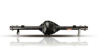 Black rear axle with reflective surface