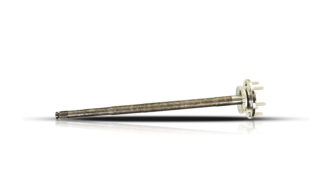 Metal rear axle shaft